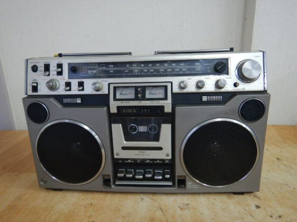 AIWA アイワ CSー80 2バンド ステレオラジカセ 昭和レトロ