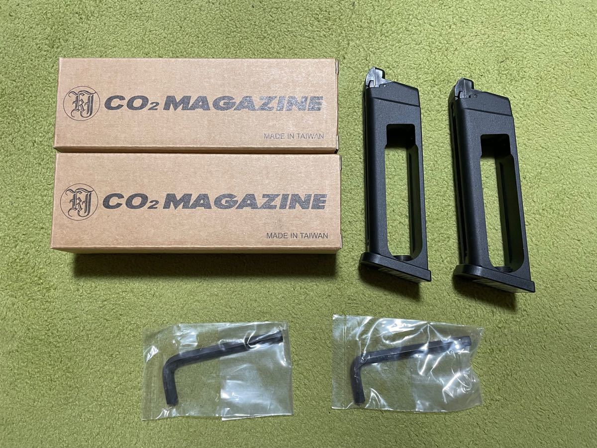 2本 KJ Works グロック シリーズ CO2 マガジン KP13 KP17 KP18 Glock