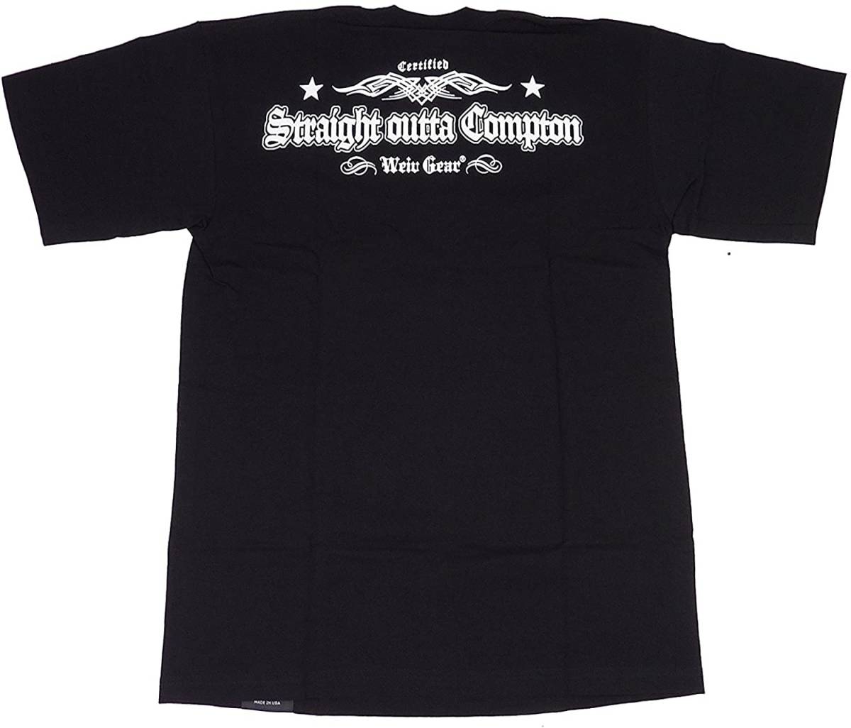 LA ストリートプリント　COMPTON EAZY-E コンプトン プリント 半袖 Tシャツ (ブラック) [並行輸入品]　(L)_画像2