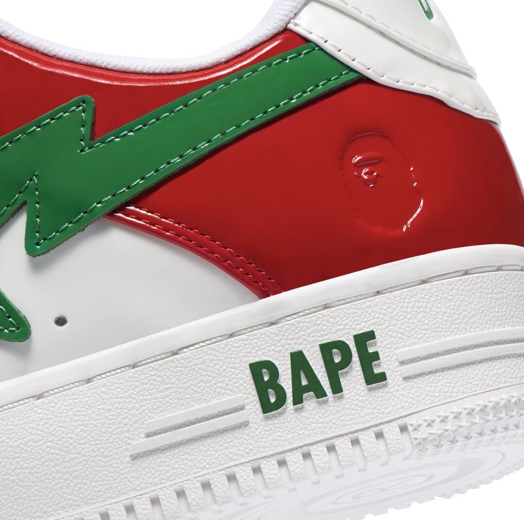 新品未使用品 BAPE STA #1 23cm ナショナルカラー ベイプスター 23cm GREEN×GREEN BAPESTA A BATHING APE_画像5