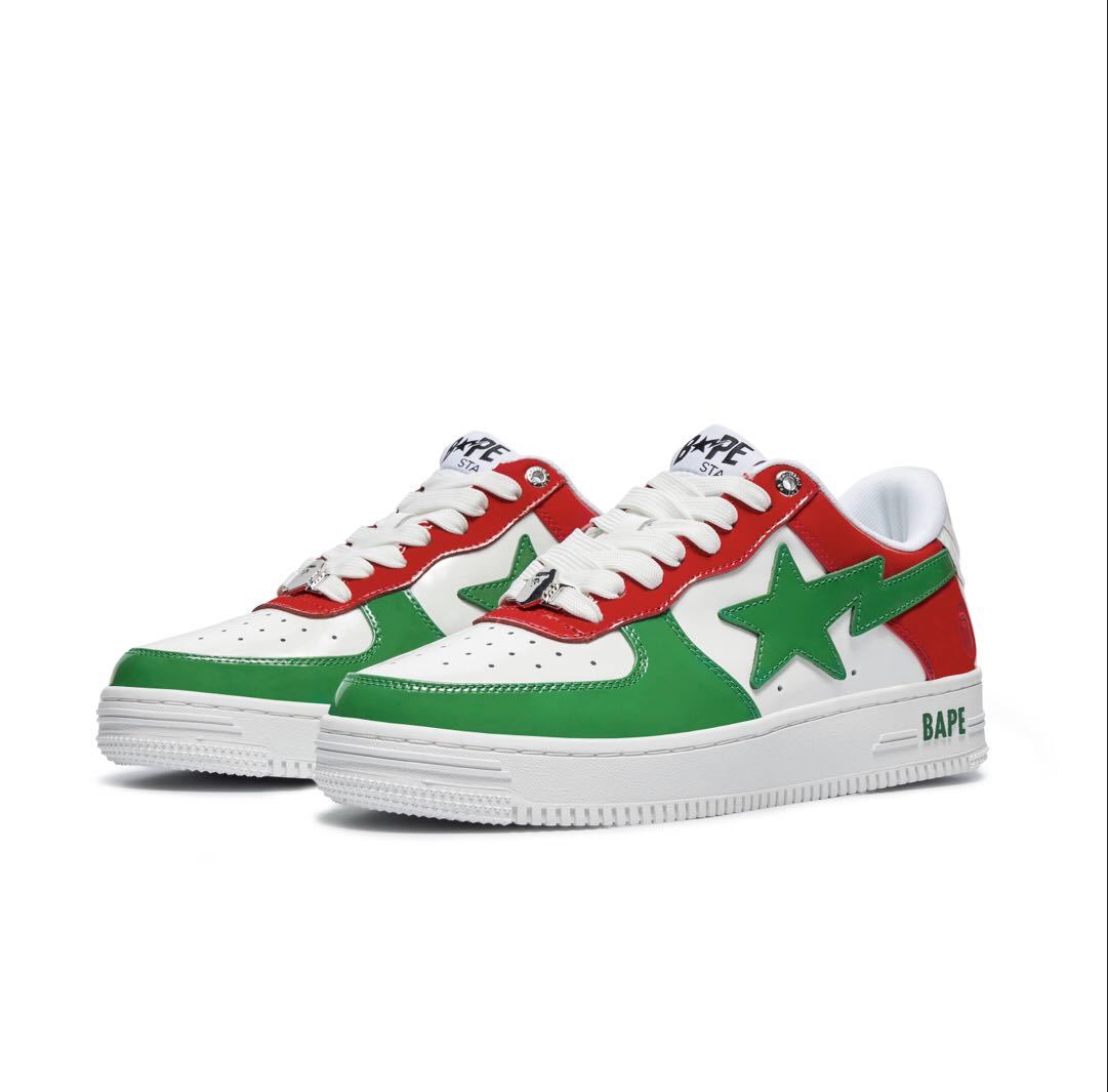 新品未使用品 BAPE STA #1 23cm ナショナルカラー ベイプスター 23cm GREEN×GREEN BAPESTA A BATHING APE_画像1