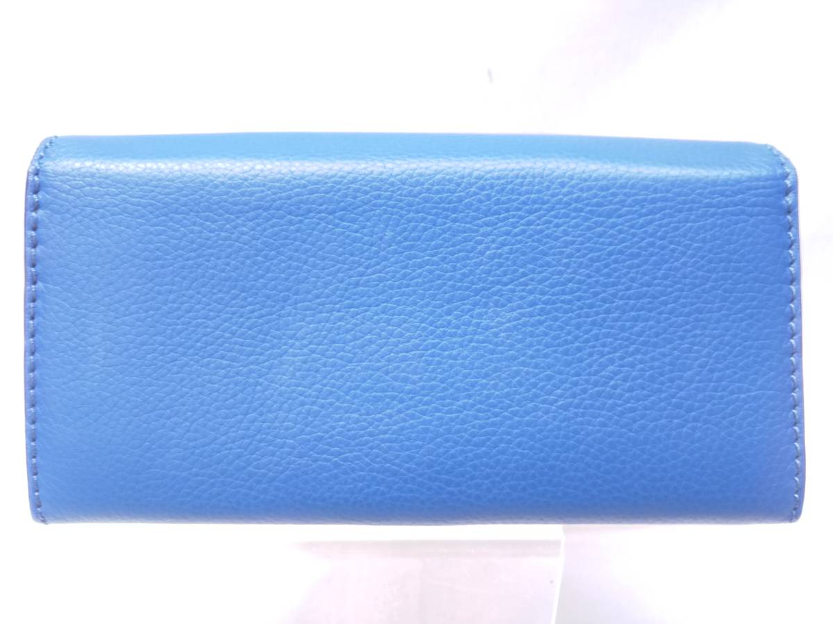 Chloe Marcie 長財布 01-15-60-65 ブルー カード入れ有 小銭入れ有