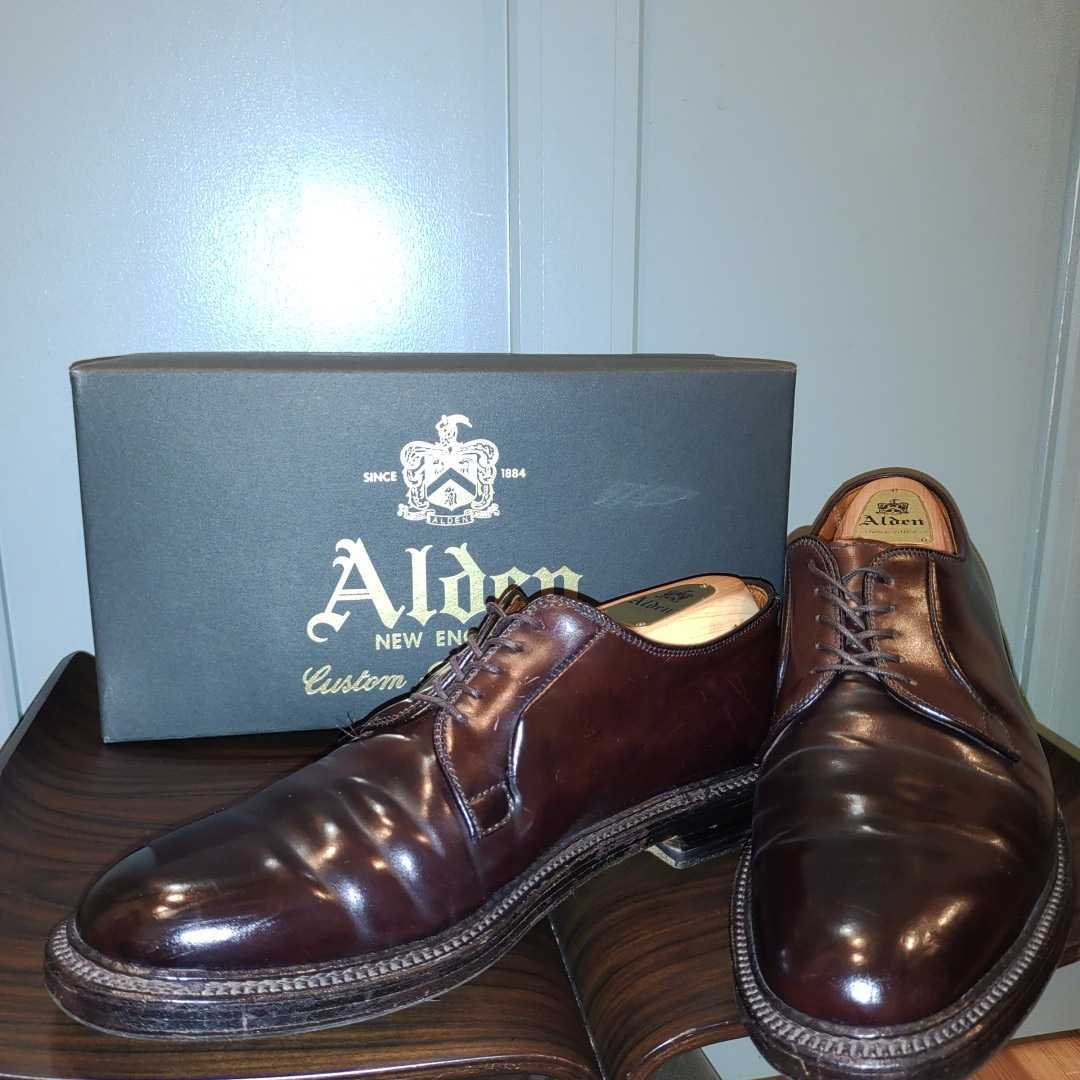 [Используется 8 раз] Alden Alden 990 Plento Burgundy Code Van 8d обувного дерева и с агентом по уходу