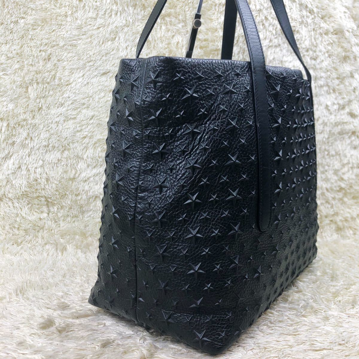 未使用に近い Jimmy Choo ジミーチュウ ハンドバッグ 2way レザー 新作