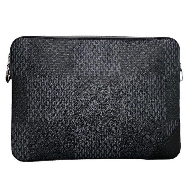 ルイ・ヴィトン LOUIS VUITTON トリオ・メッセンジャー N50017 ブラック ダミエ・グラフィット ショルダーバッグ メンズ 中古_画像6