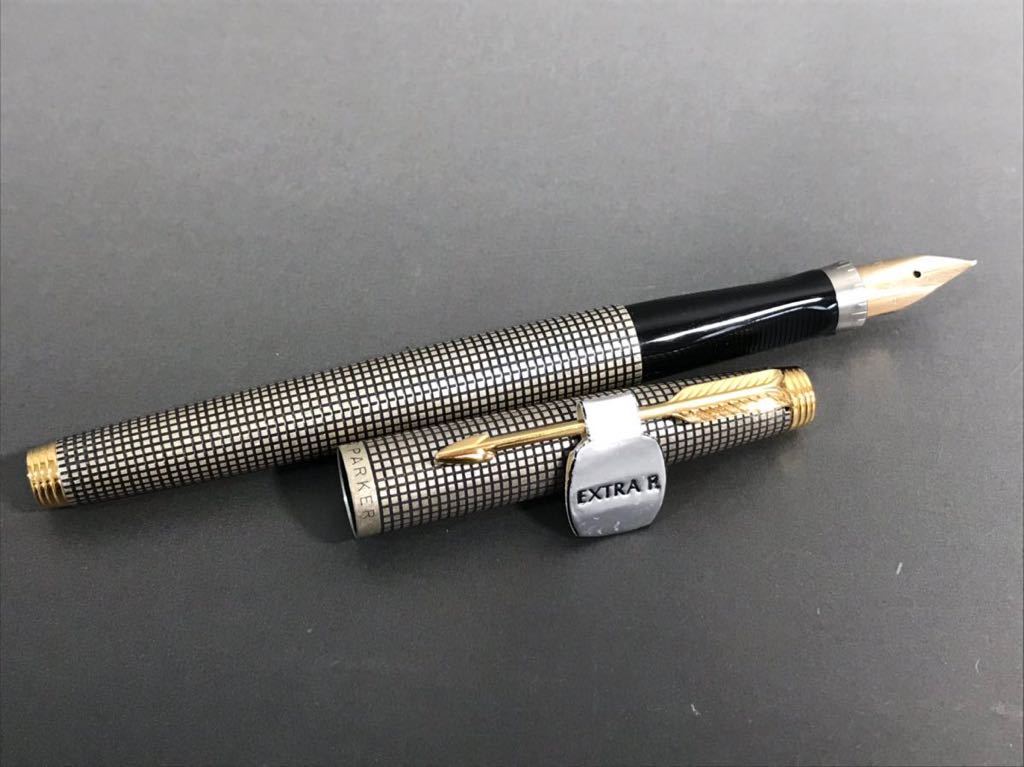PARKER USA パーカー 万年筆 STERLING CAP&BARREL ペン先 14K PARKER USA パーカー 万年筆 STERLING CAP&BARREL ペン先 14K