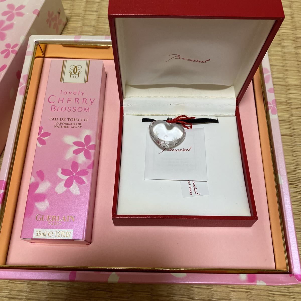 ゲラン バカラ GUERAIN ET BACCARAT CHERRY BLOSSOM 2005 チェリーブロッサム チェリー ブロッサム チョーカー ペンダント 限定 レア_画像1