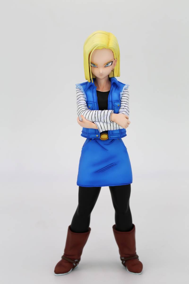 ドラゴンボールZ 人造人間 18号 フルリペイント 目線変更 生脚 ドラゴンボールZ 人造人間 18号 フルリペイント 目線変更 生脚