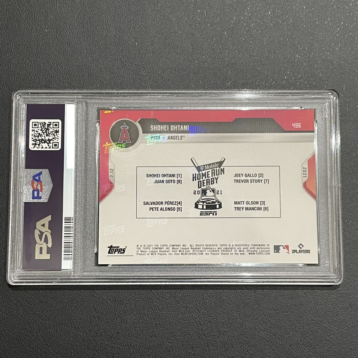 PSA10 鑑定済 大谷翔平 日本人初 ホームランダービー出場】MLB topps
