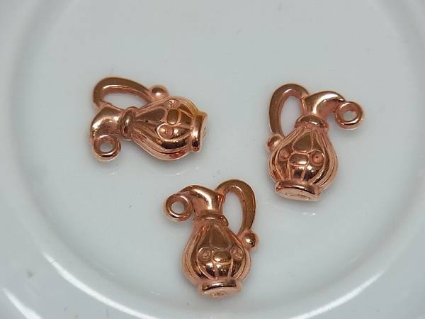 * pink gold color pitcher charm 50 piece ① copper color *