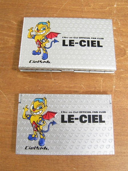 L\'Arc-en-Ciel FC / fan Club aluminium business card card-case & mirror 