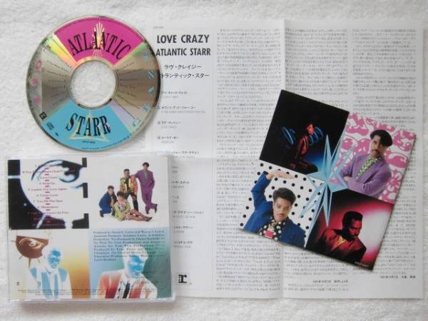 国内盤/Atlantic Starr/Love Crazy/「Masterpiece」「Love Crazy」「Girl, Your Love's So Fine」収録/Mac Band/MC Smooth/NJS/1991_画像3