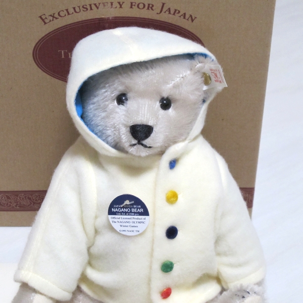 0shu type STEIFE плюшевый мишка Nagano Olympic NAGANO TEDDY BEAR 1997-98 GREY30 ограничение 2500 body 340/2500 0