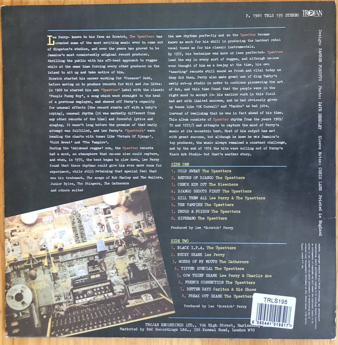 THE UPSETTER COLLECTION / THE UPSETTERS +Friends LP レコード リー・ペリー DUB REGGAE_画像2