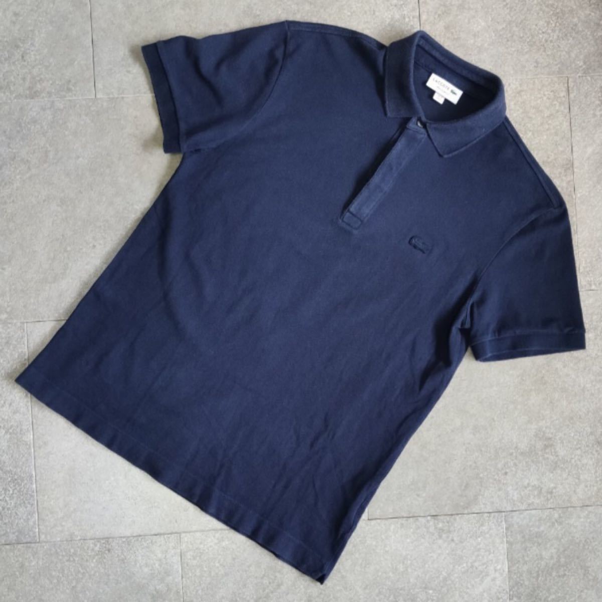 LACOSTE】ラコステ 同色ロゴポロシャツ ネイビー 日本製|Yahoo LACOSTE】ラコステ 同色ロゴポロシャツ ネイビー 日本製|Yahoo