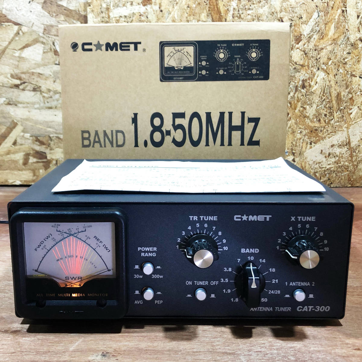 ◇◇完動品□コメット CAT-300 アンテナチューナー□300w 1.8MHz