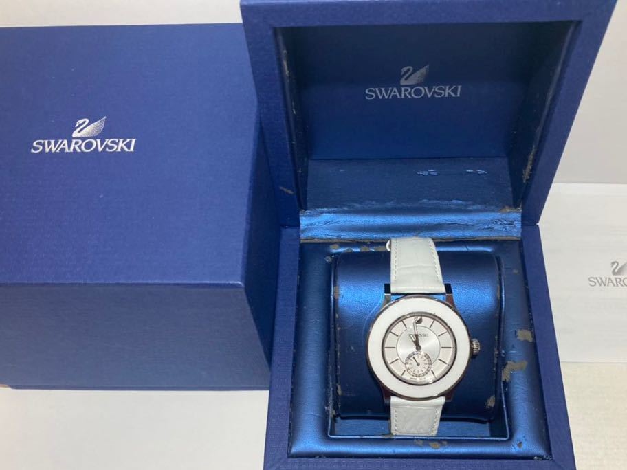 極美品 即日発送 可動品】スワロフスキー SWAROVSKI 腕時計 オクテア
