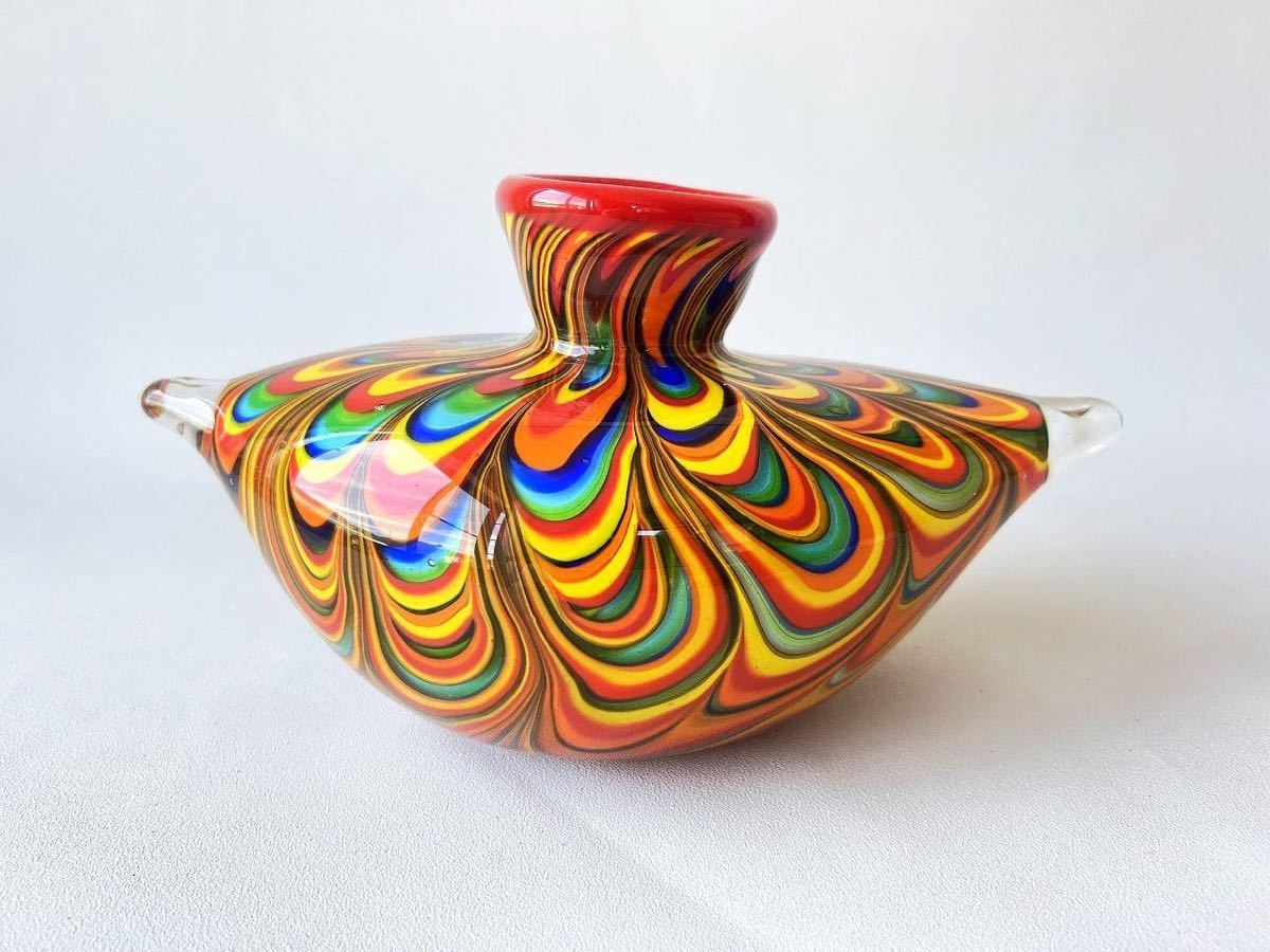 ムラノガラス ミッソーニ フラワーベース◎花瓶 花器 花入 オブジェ