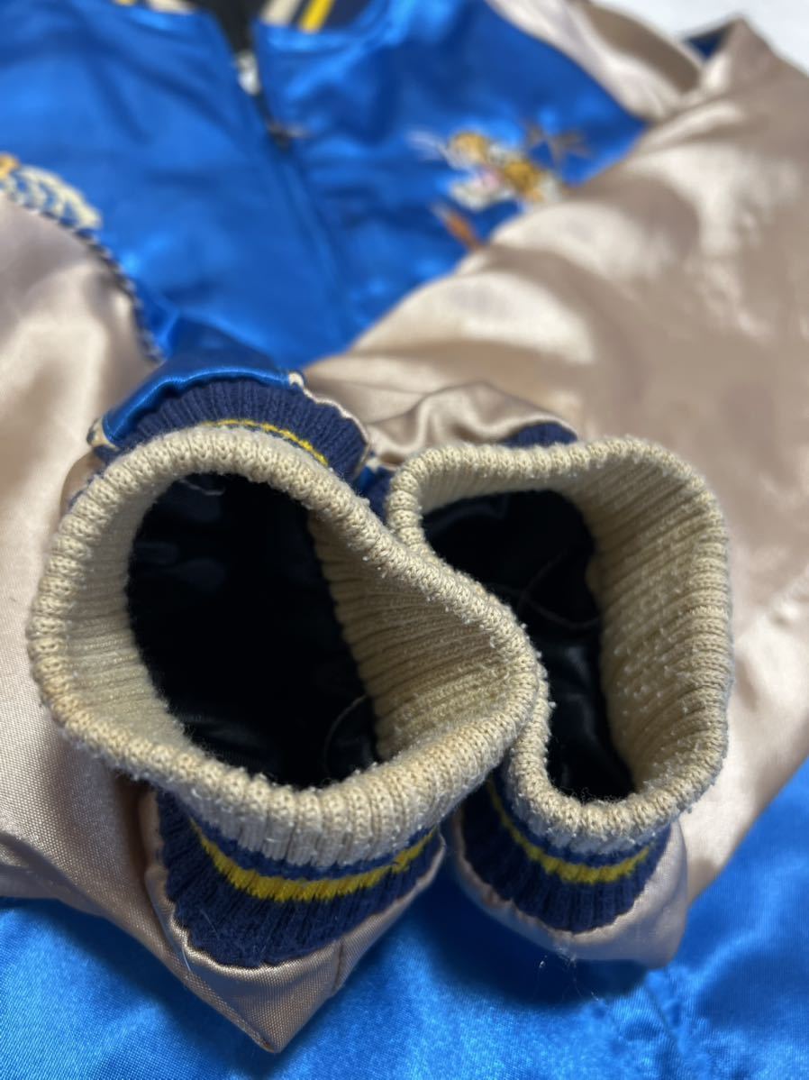 希少レア ヴィンテージ リバーシブル 両面刺繍 キルティング
