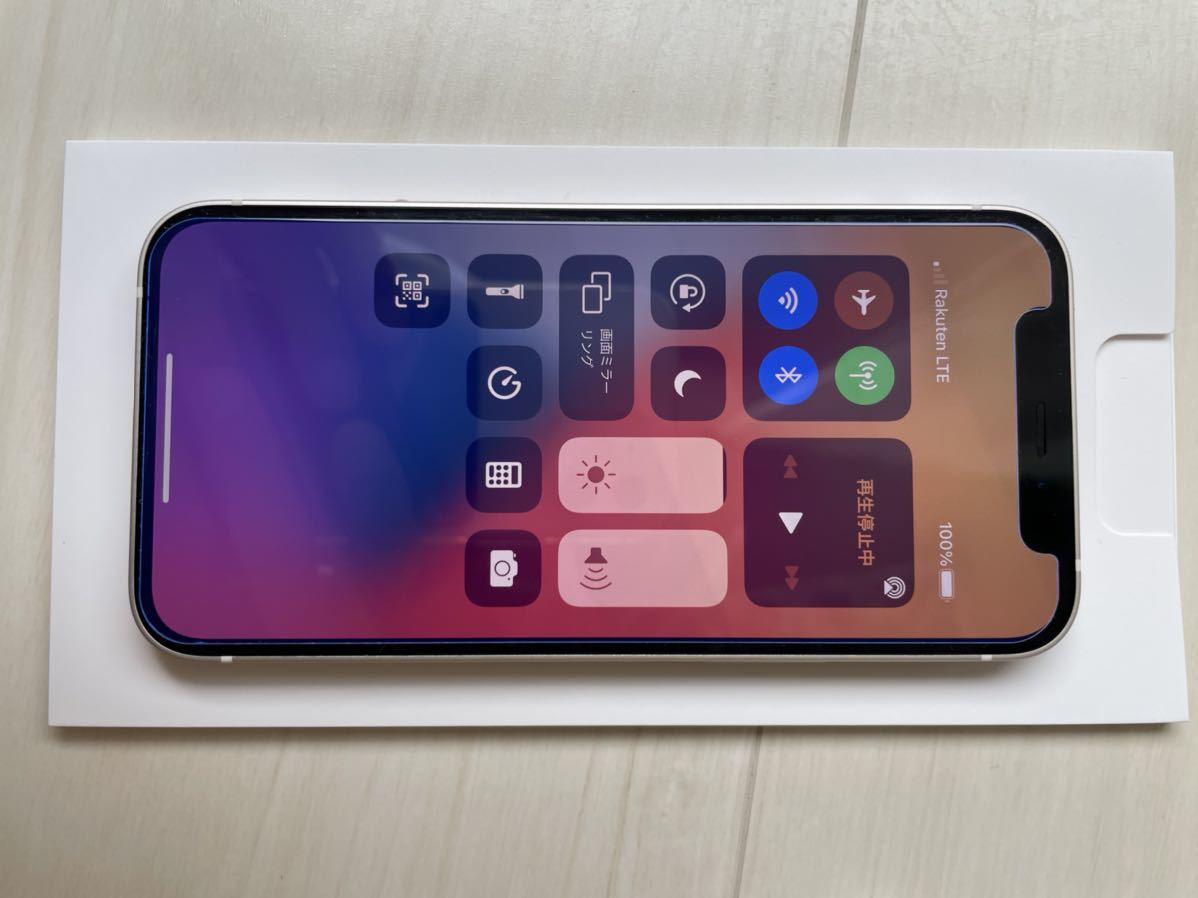 新品同様 iPhone 12 mini 64GB ホワイト SIMフリー アップルケア保証2023年1月まで付き - 2