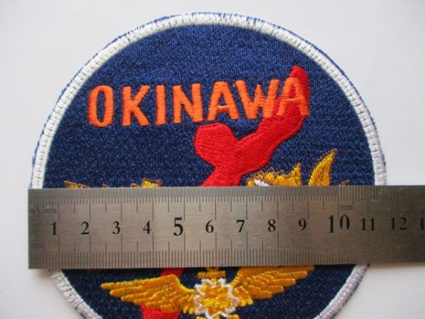 【送料無料】海上自衛隊 OKINAWA シーサー パッチ/操縦士ウイングマーク航空ローカル那覇基地パイロットJMSDF横振り刺繍ワッペン M34_画像10