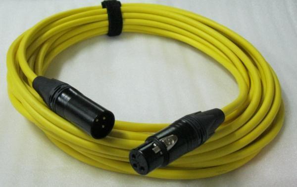 高品質カラーマイクケーブル XLRオス メス 10m 黄 FMB10-Y ケーブルストラップ付き おしゃれ 高品質カラーマイクケーブル XLRオス メス 10m 黄 FMB10-Y ケーブルストラップ付き おしゃれ