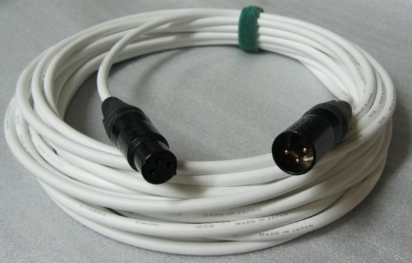  высокое качество цвет микрофонный кабель XLR мужской / женский 10m ( белый ) FMB10-W кабель с ремешком .