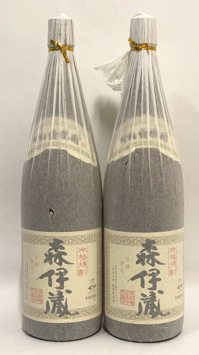 未開栓 森伊蔵 本格芋焼酎 芳醇無比 一升瓶 酒 1.8L 1800ml 度数25 2本