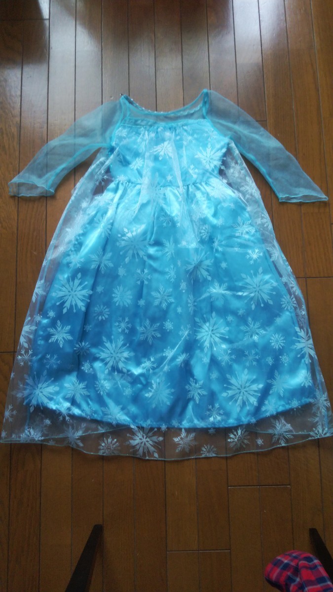 アナ雪風ドレス：子ども用/アナと雪の女王/frozen/ドレス/130cm