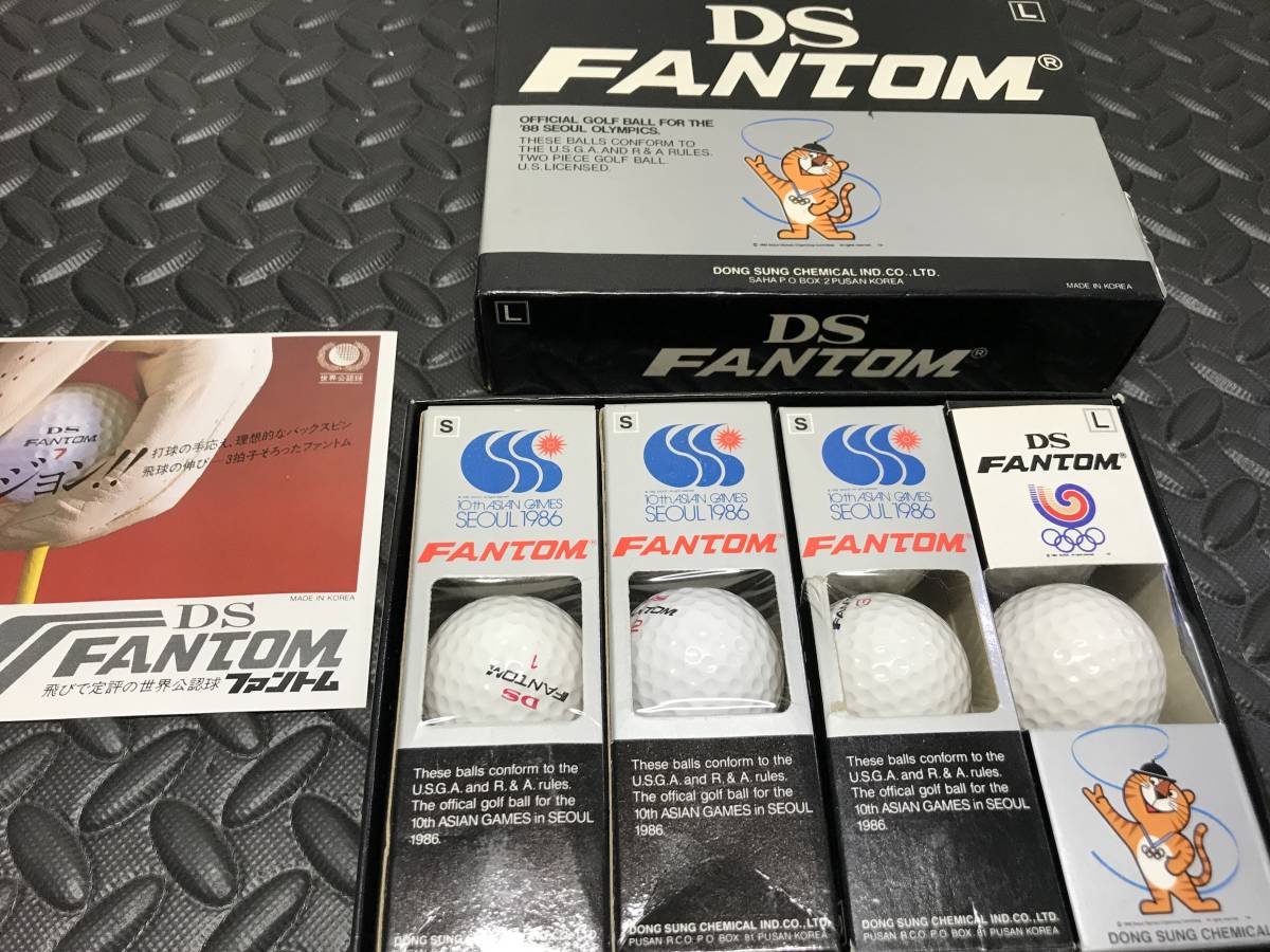 未使用 ゴルフボール ファントム DS FANTOM 12個 セット 数字バラバラ S Lサイズ混合 韓国 KOREA 練習用にの画像3