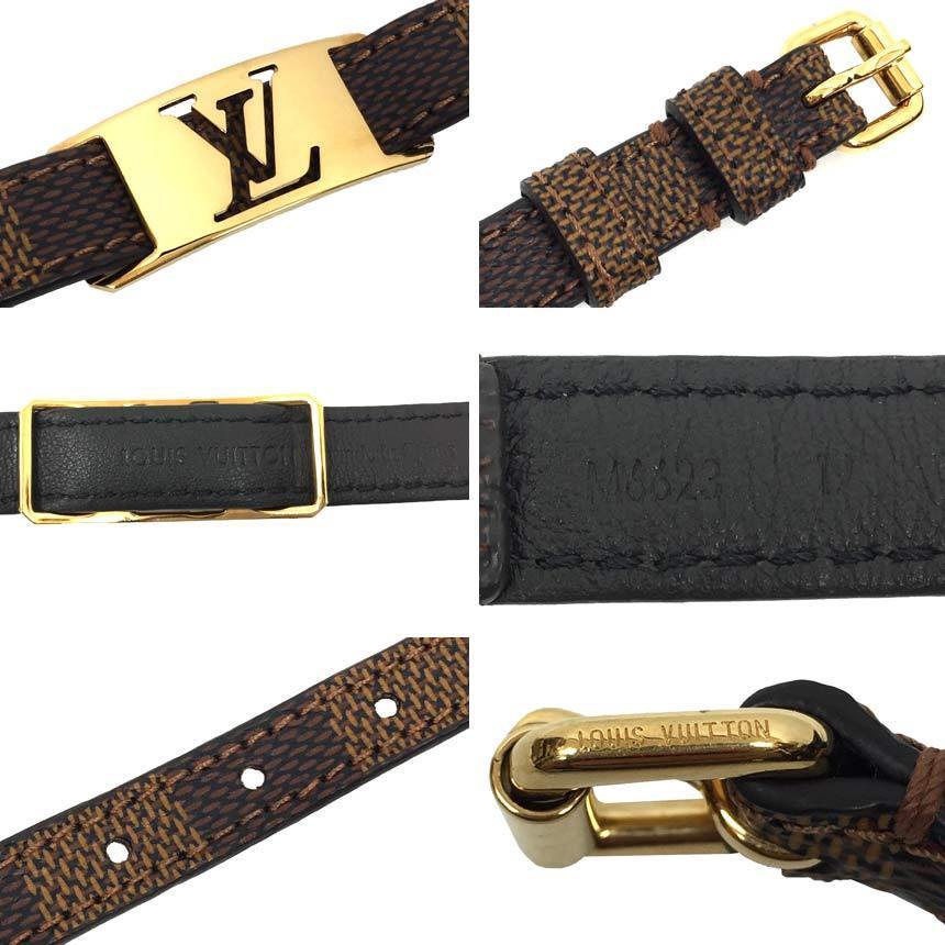 LOUIS VUITTON ルイヴィトン ダミエ ブレスレット ブラスレ サイン