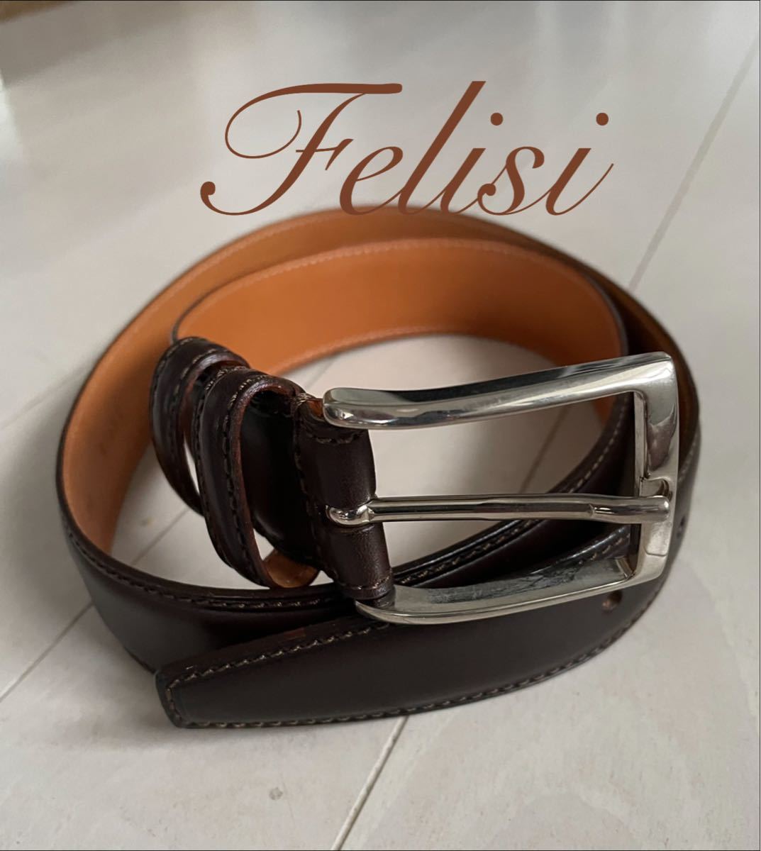 新品未使用】Felisi フェリージ レザーベルト ¥17,600