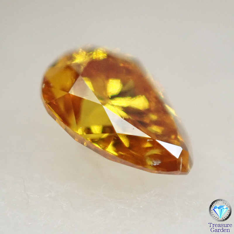 to leisure G) Fancy Deep Orange Yellow 0.135ct SI2[CGLso-ting] yellow diamond pair Shape cut Orangy [Lo-DNo4-ar]