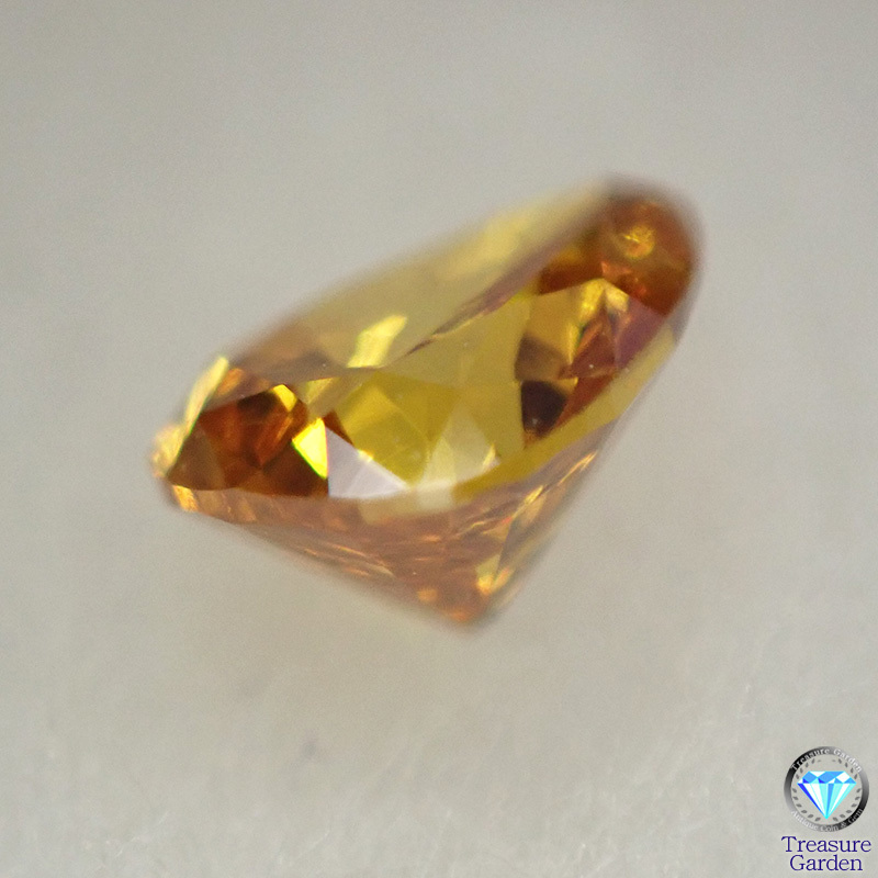 to leisure G) Fancy Deep Orange Yellow 0.135ct SI2[CGLso-ting] yellow diamond pair Shape cut Orangy [Lo-DNo4-ar]