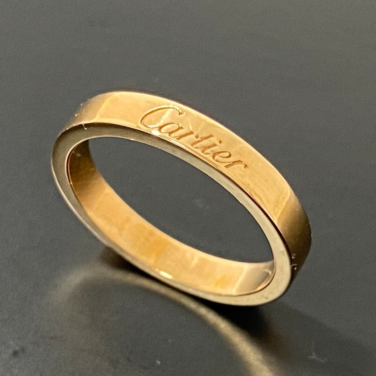 日/祝も発送 カルティエ Cartier エングレーブド リング 11号 pt950