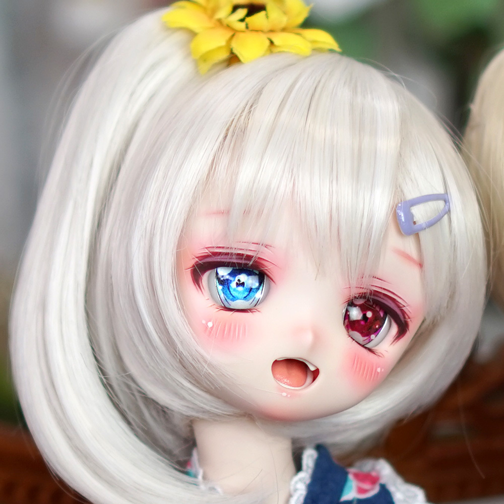 DDH-01 セミホワイト肌 カスタムヘッド+レジンアイ(ソフビ盛り・難