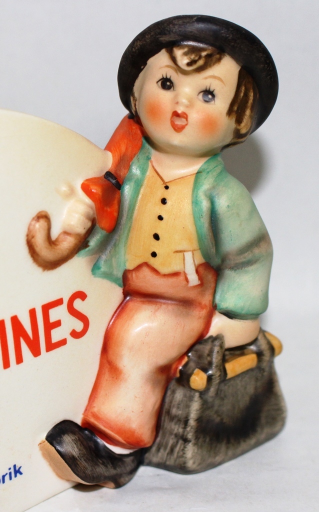 西ドイツ ゲーベル社　フンメル人形＃１８７　ディスプレープラーク「陽気な放浪者」　TMK５　１９７２年_画像3