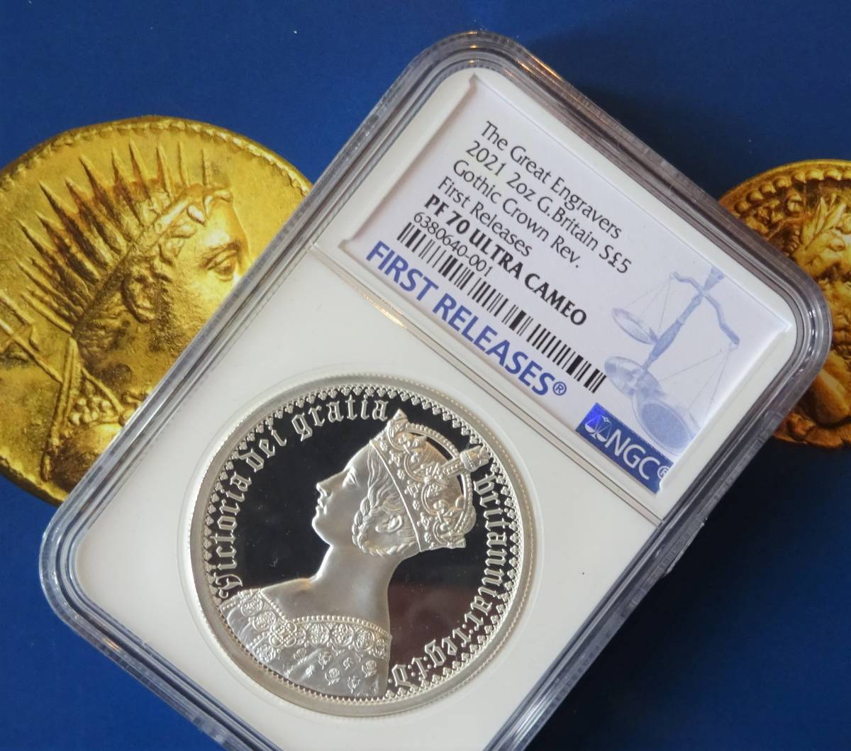 2021年 イギリス ゴシッククラウン 2オンス銀貨 NGCPF70UC