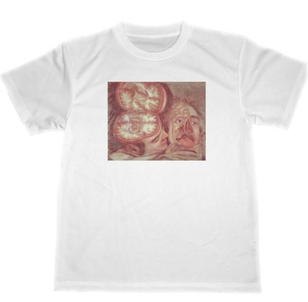 ジャック・ファビアン・ゴーティエ・ダゴティ　4　ドライ　Tシャツ　　名画　絵画　グッズ　人体図　解剖図_画像1