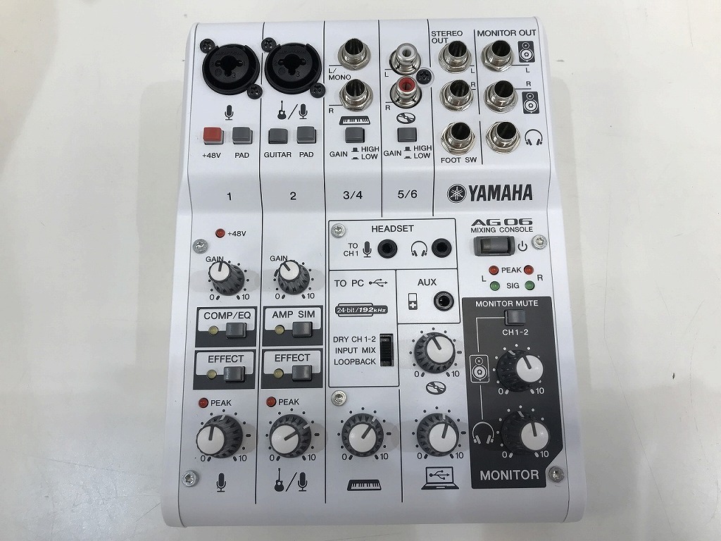 ヤマハ YAMAHA ウェブキャスティングミキサー AG06 | contifarma.pe