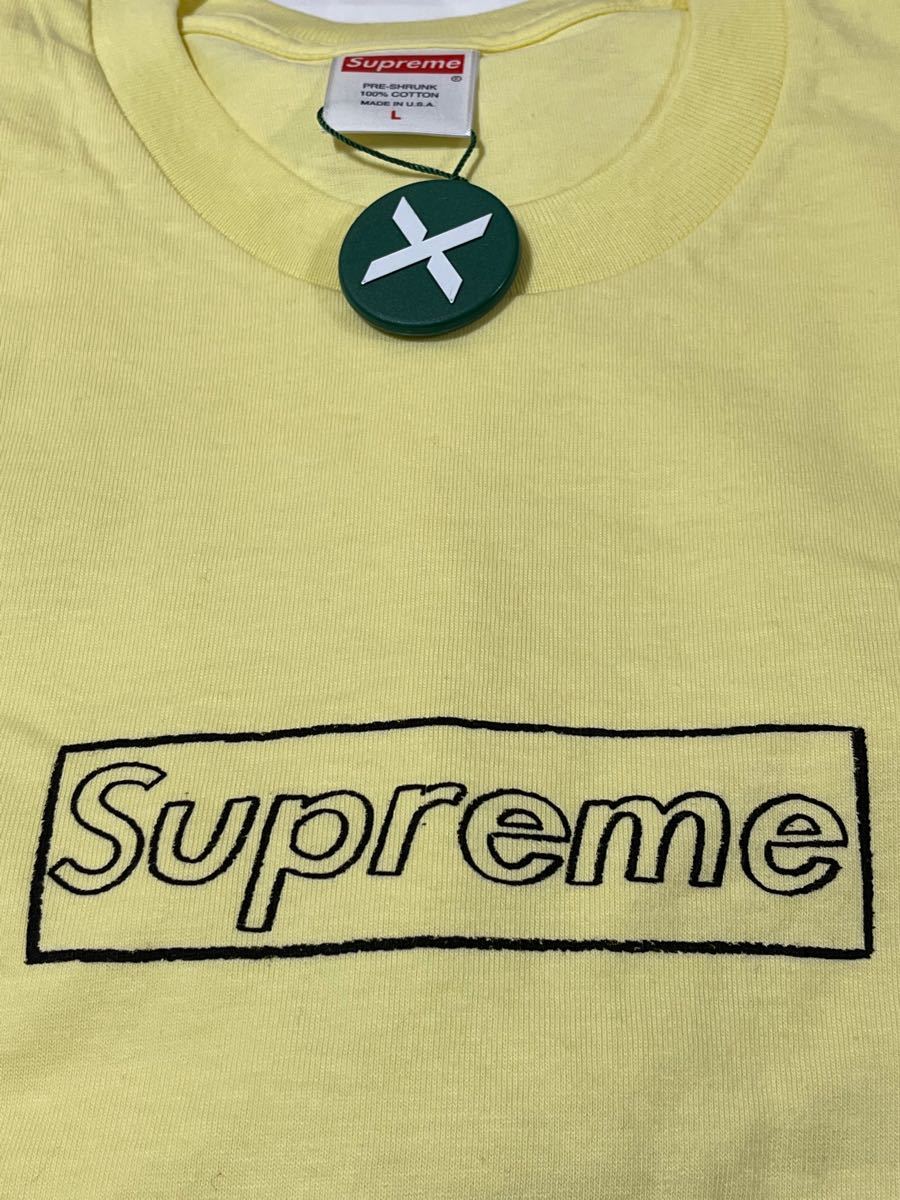 Supreme KAWS Chalk Logo Tee "Yellow"｜PayPayフリマ