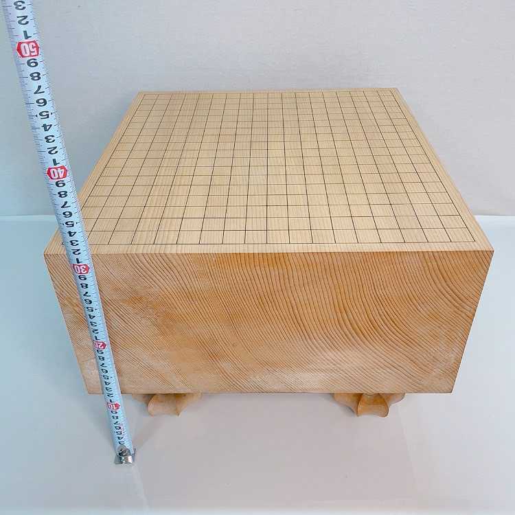 囲碁盤 高級 重量感 脚付き 厚さ20.5㎝ 6寸8分 天柾 へそあり | giw.com.au