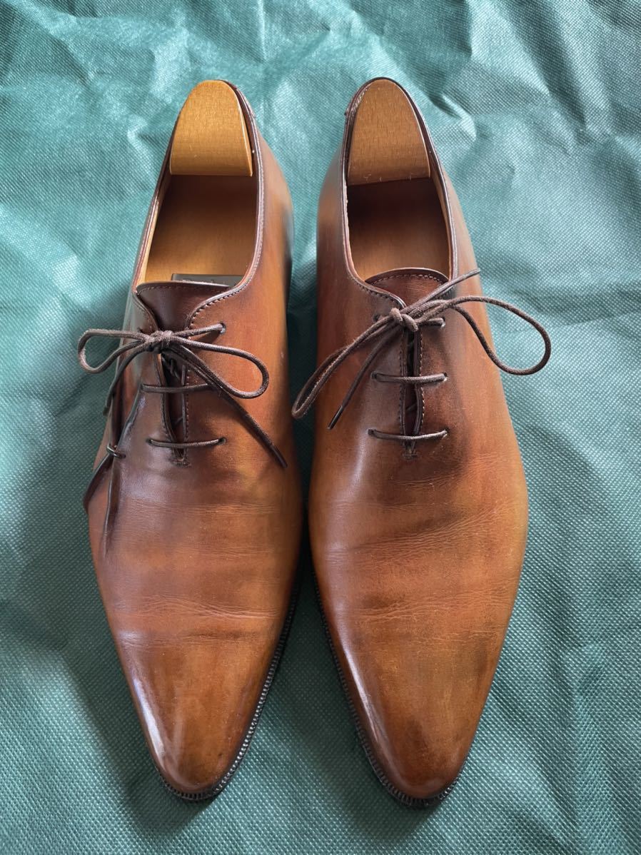 時間指定不可】 数回着用 純正シューツリー付属 JOHN LOBB ダーク