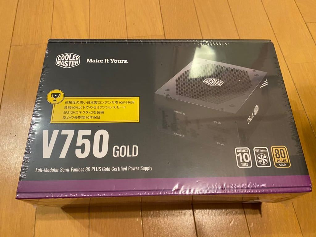 未開封新品Cooler Master V750 GOLD 750W PC電源ユニット 80PLUS GOLD