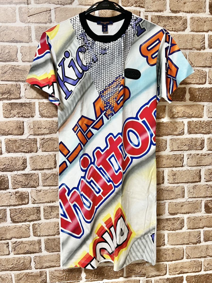 新品 未使用 21SS LOUIS VUITTON ルイヴィトン レトロロゴスパンコール
