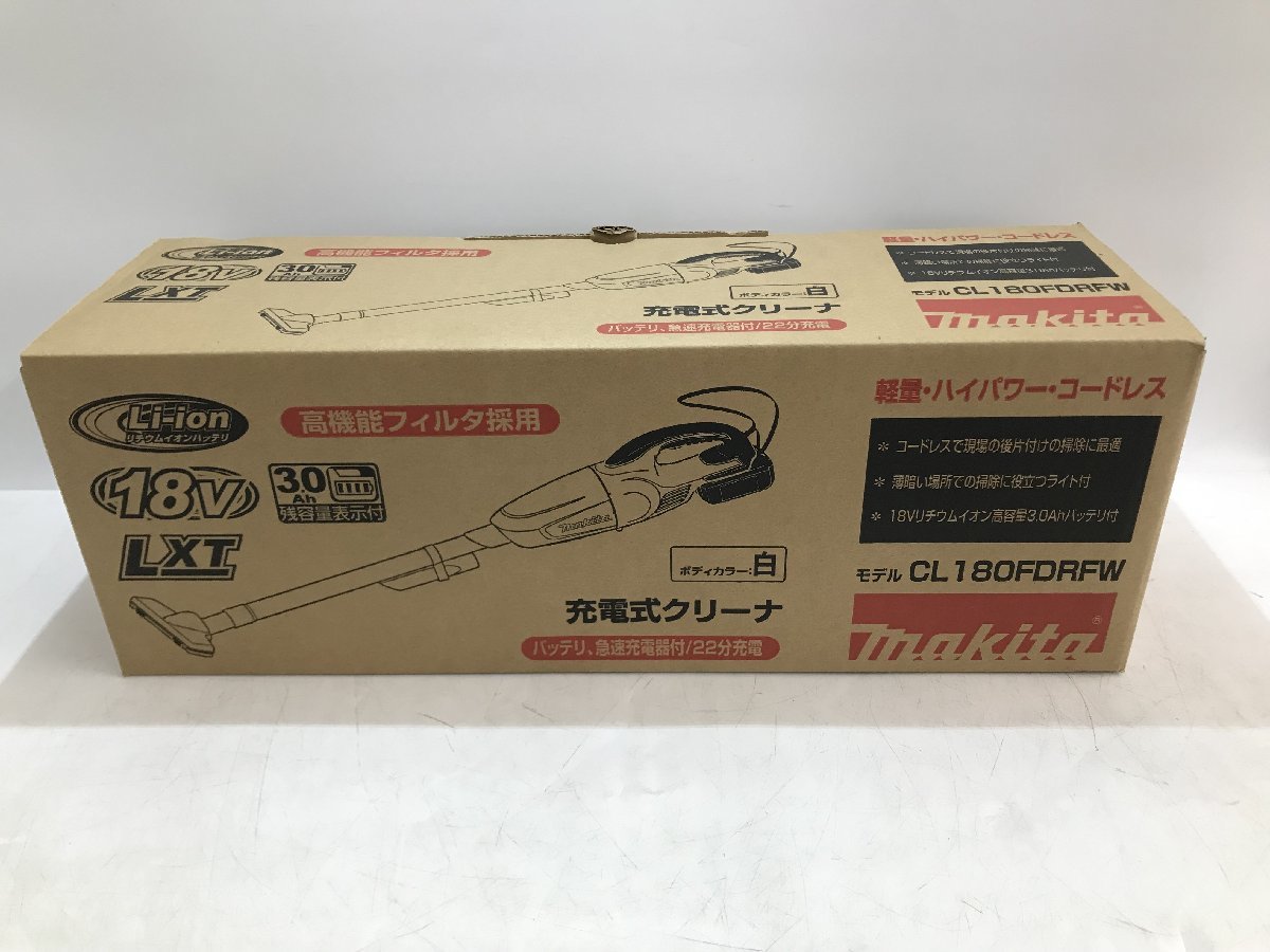 未使用品】☆マキタ(Makita) 充電式クリーナ 18V 本体付属バッテリー1
