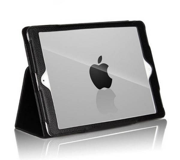 iPad Air2/iPad 6 スタンドスリープレザケースブラック_画像1