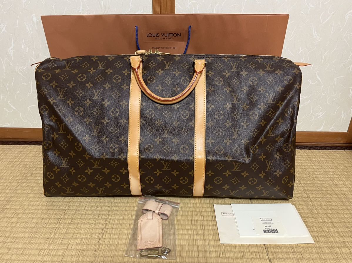 美品 LOUIS VUITTON ルイヴィトン キーポル60 モノグラム カデナ 鍵