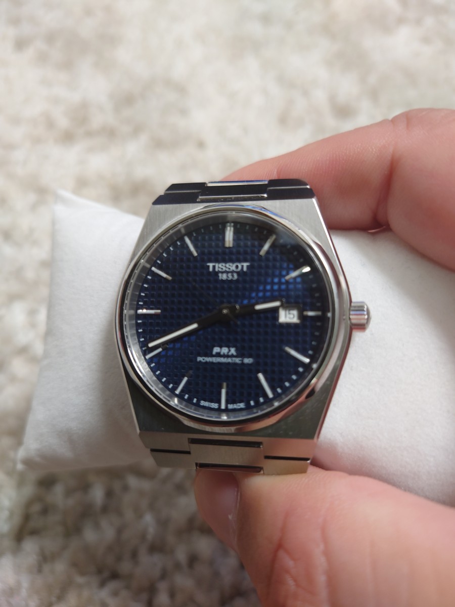 TISSOT PRX】パワーマティック80 ブルー文字盤 | contifarma.pe