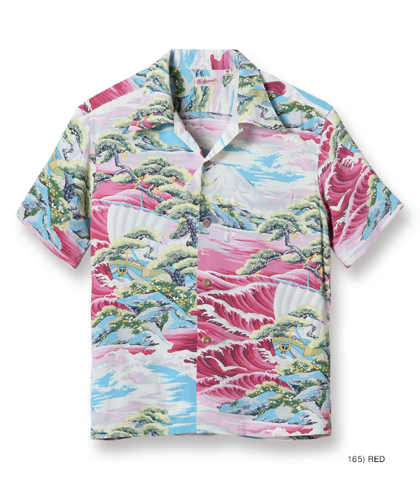 新品　SUN SURF　M　富士山　波　宝船　SS38317　LAND OF RISING SUN　和柄　アロハシャツ　サンサーフ　Hawaiian shirt　日本　JAPAN　海_画像1